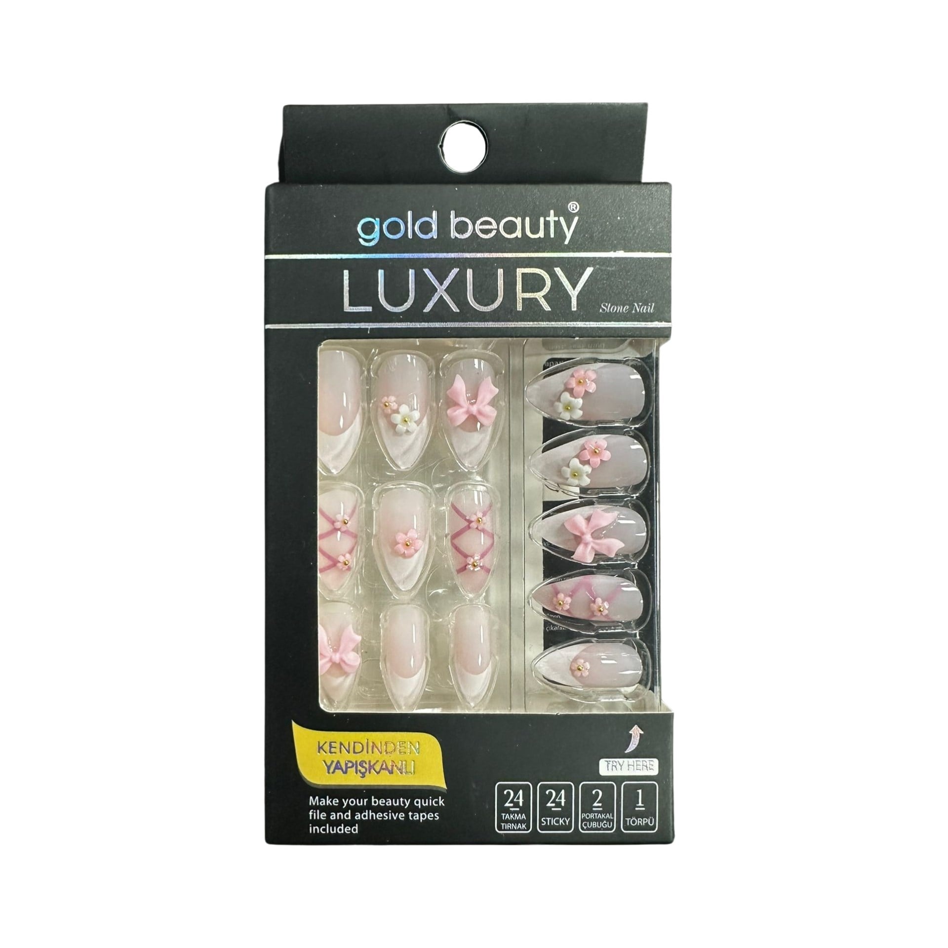 Takma TırnakGold BeautyGold Beauty Takma Tırnak EP-1525-20