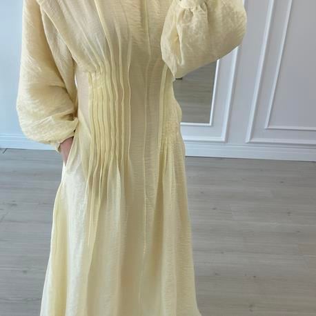 Drape Tensel Şifon Elbise
