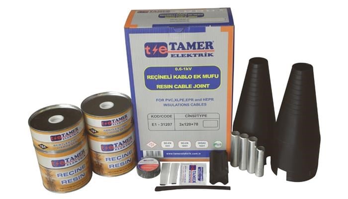 1 KV 4X50 REÇİNELİ EK MUFU