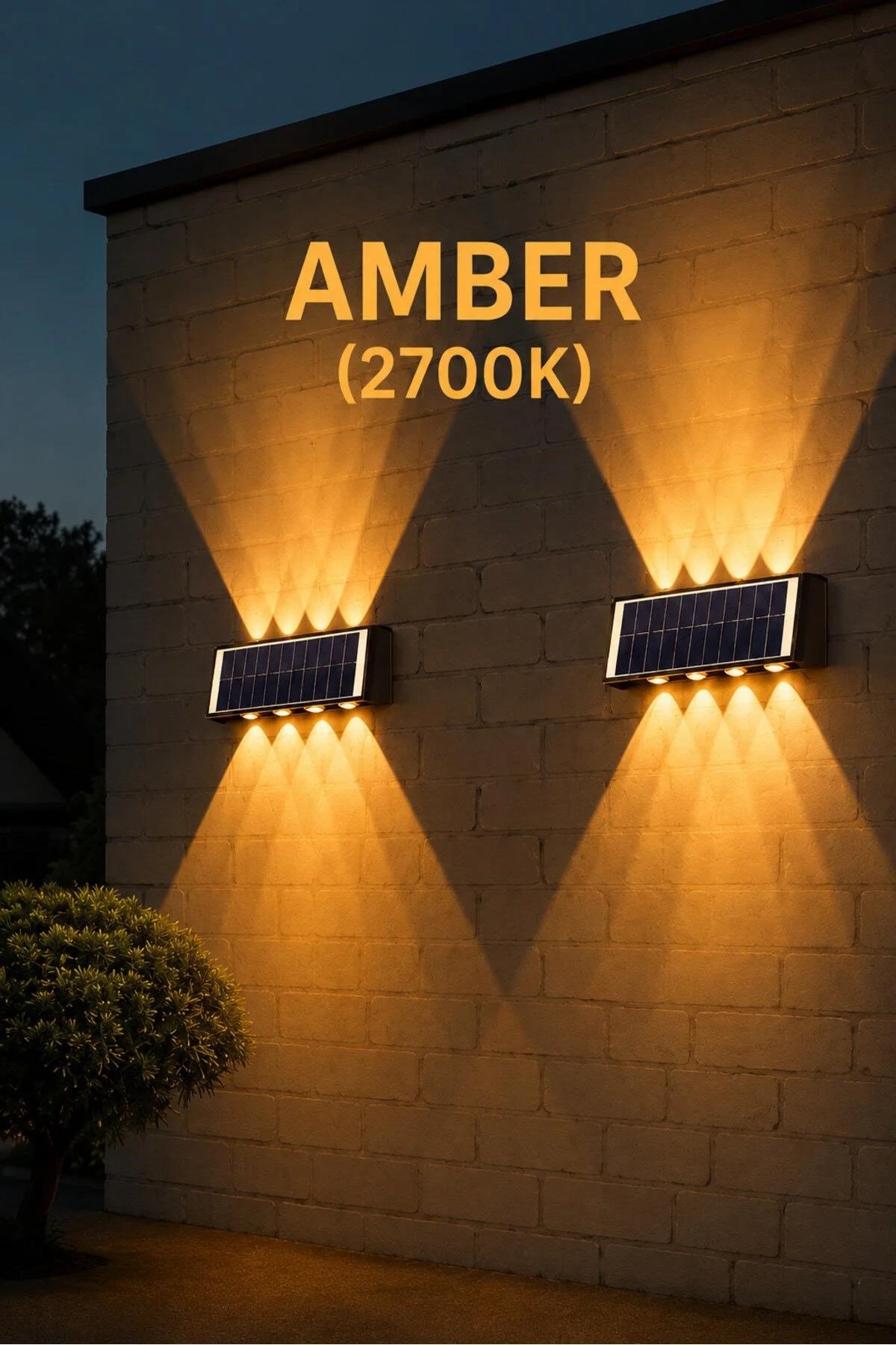 20W KOS SOLAR   LED APLİK - AMBER