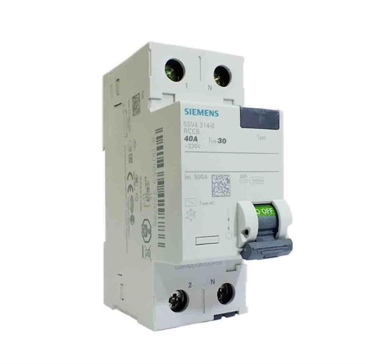 2x40 30mA KAÇAK AKIM RÖLESİ SIEMENS - SV 230V