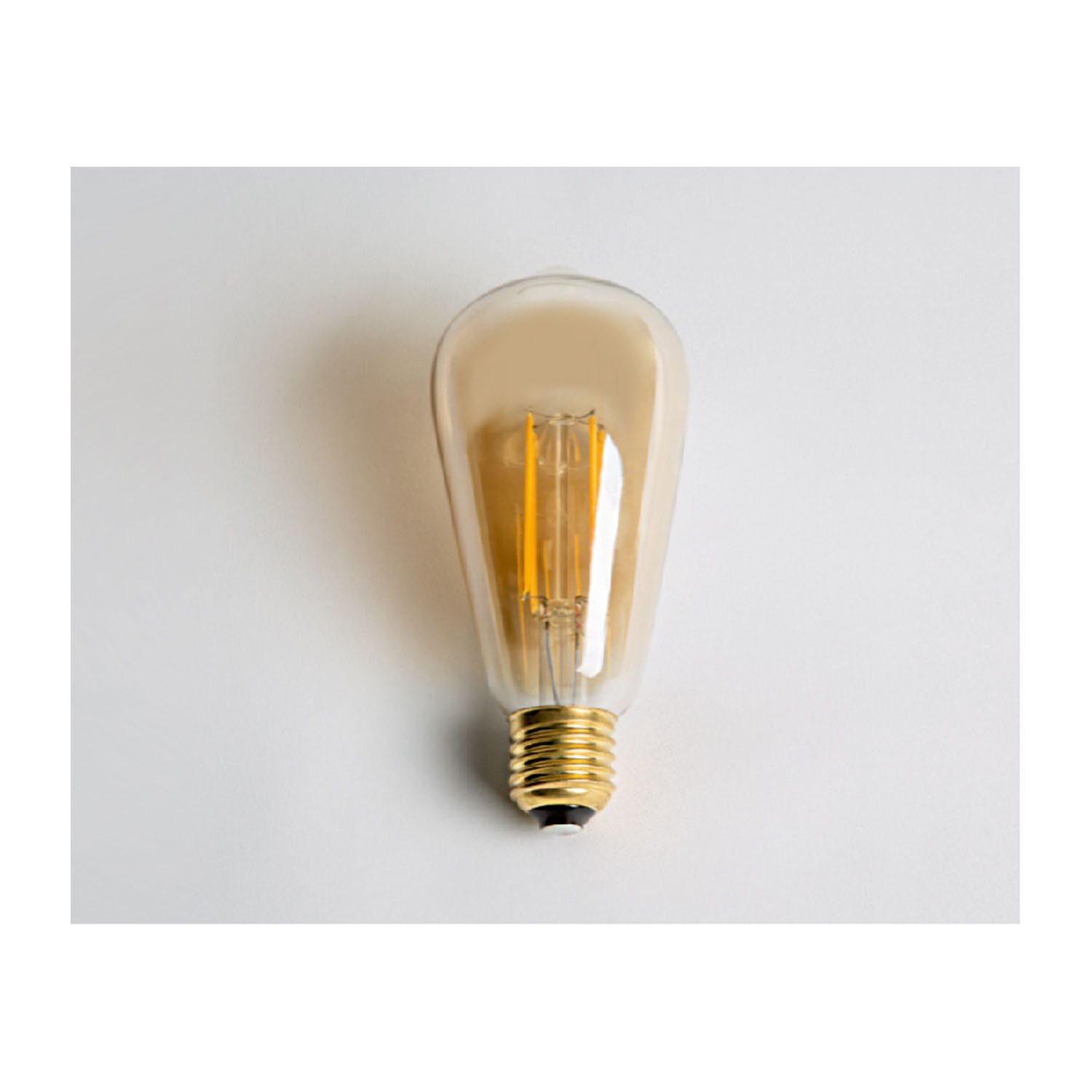 6W RUSTİK LED AMPÜL E27 - AMBER (DİMMERLİ)