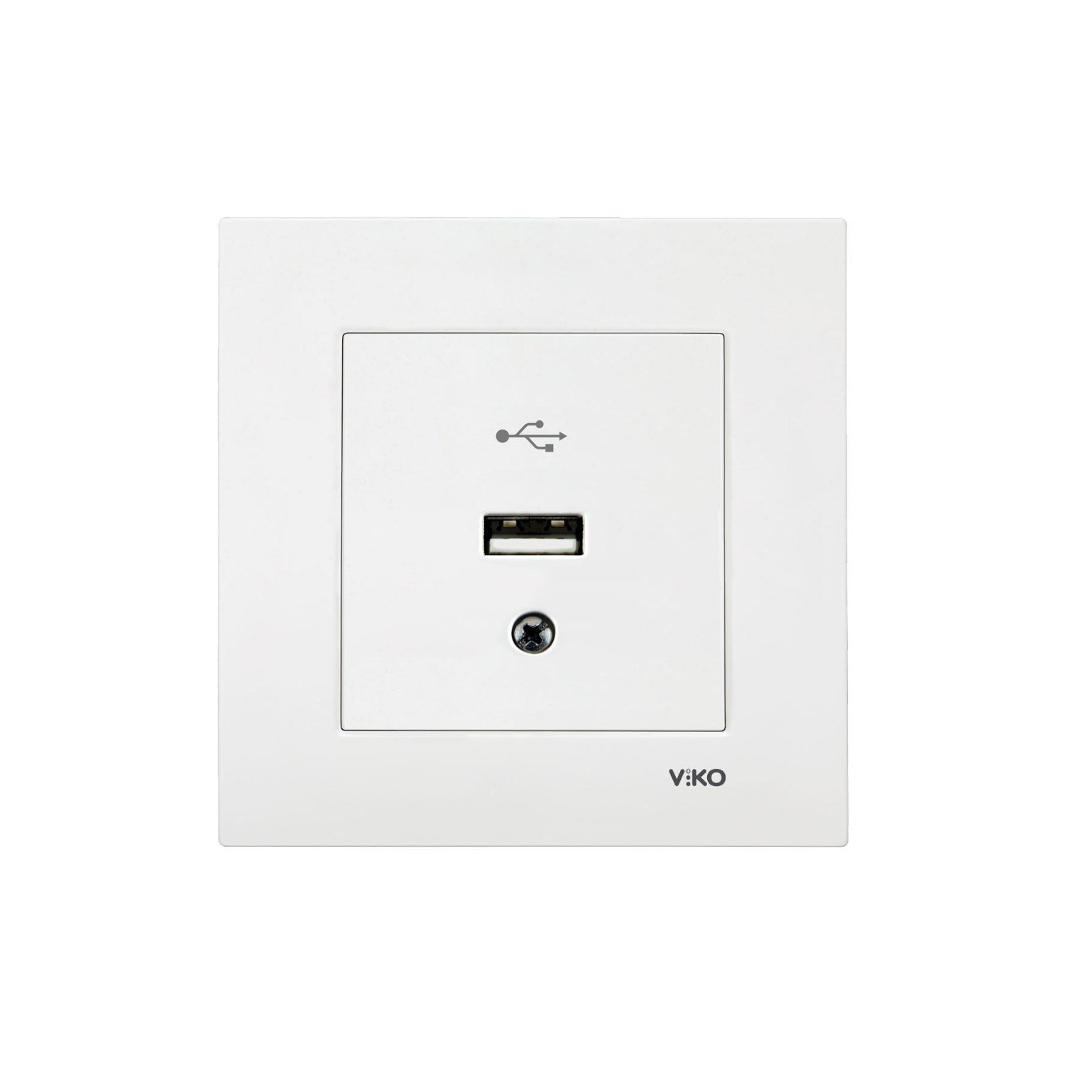 Viko Karre Beyaz USB Konnektör Mekanizma Çerçeve Dahil 90967167