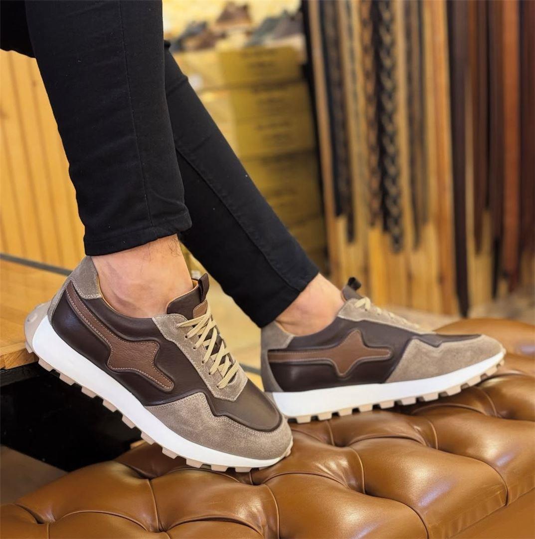 Hakiki Deri Günlük Eva Taban Rahat Sneakers Ayakkabı
