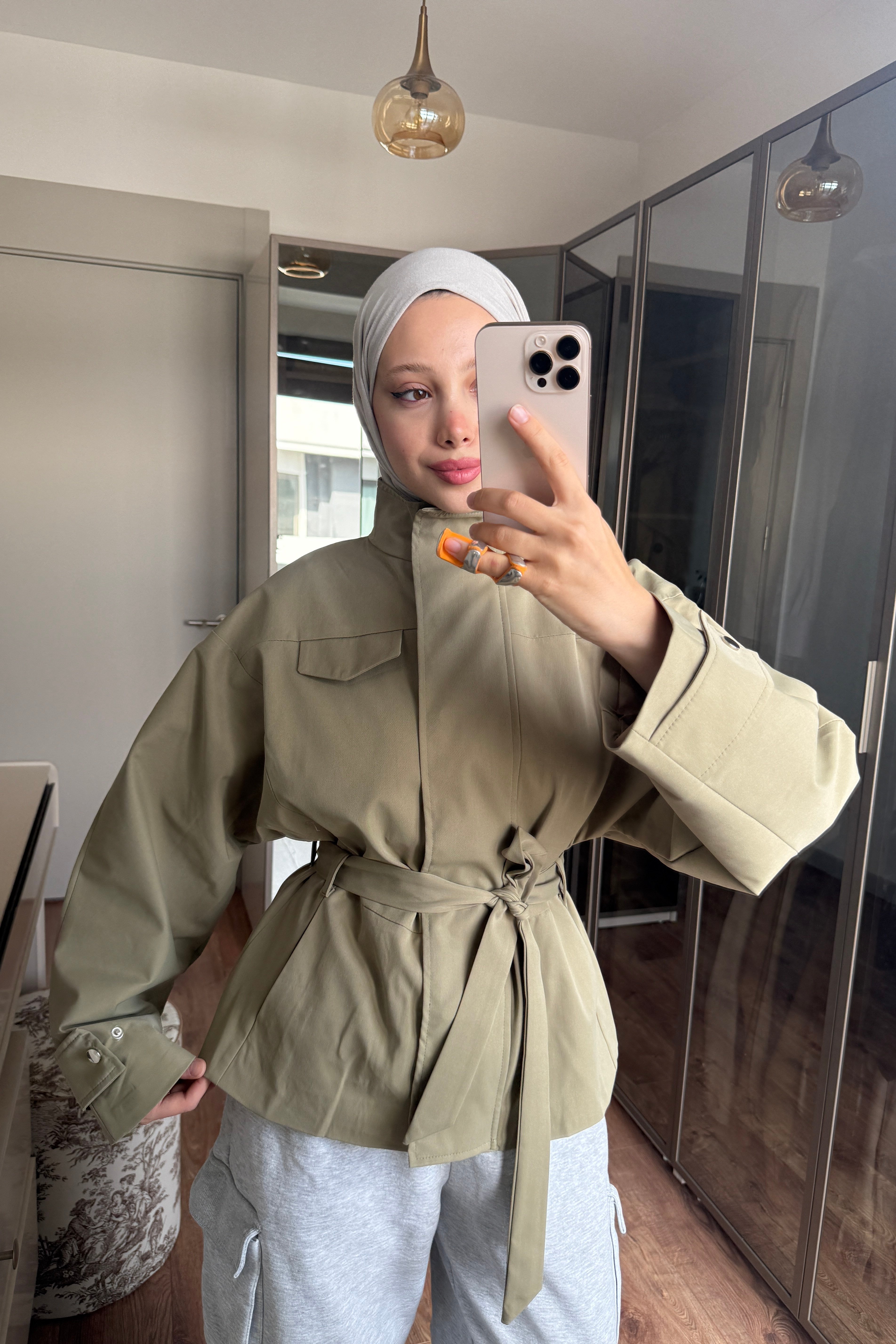 KISA TRENÇ - HAKİ