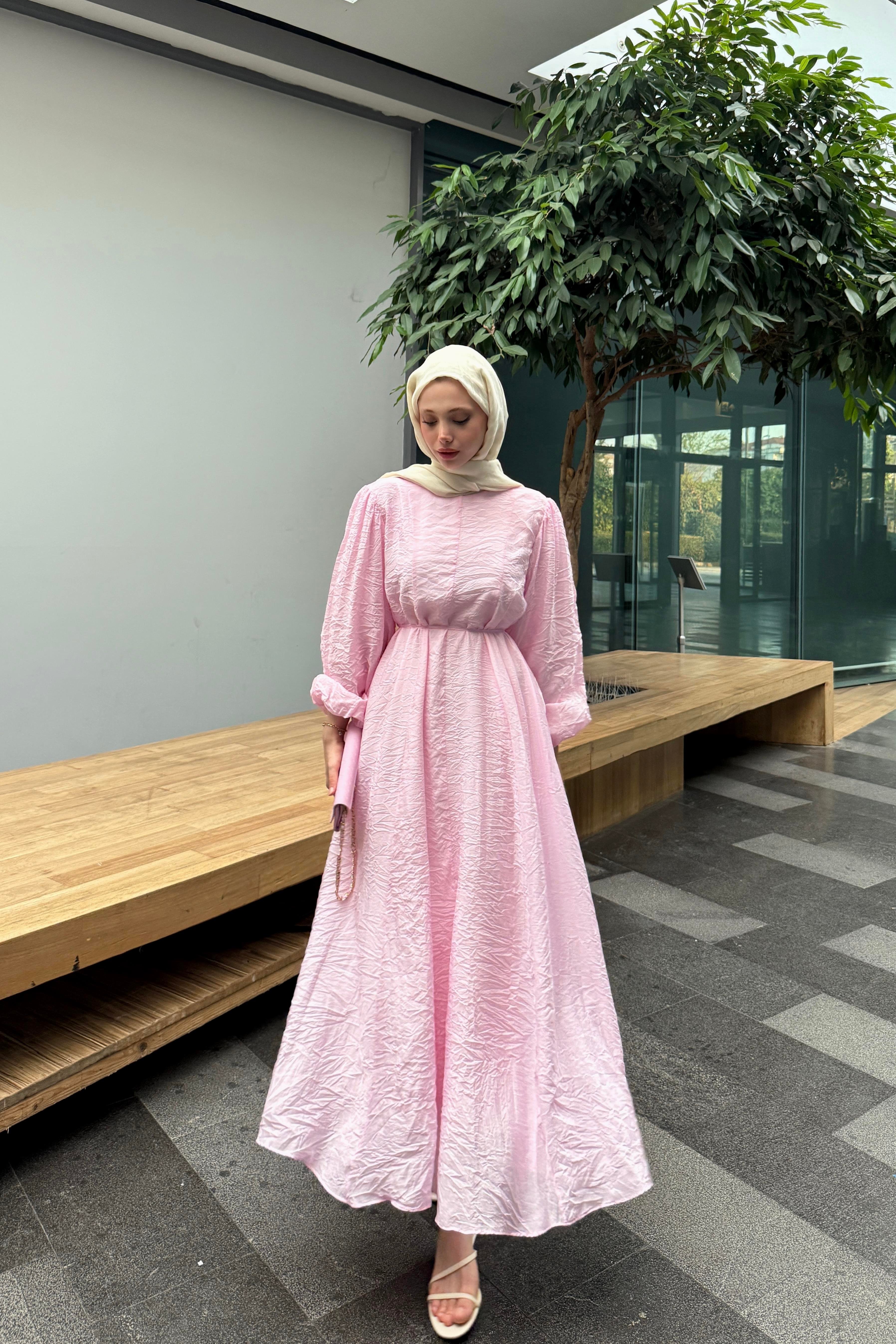 LUNA ELBİSE - PEMBE