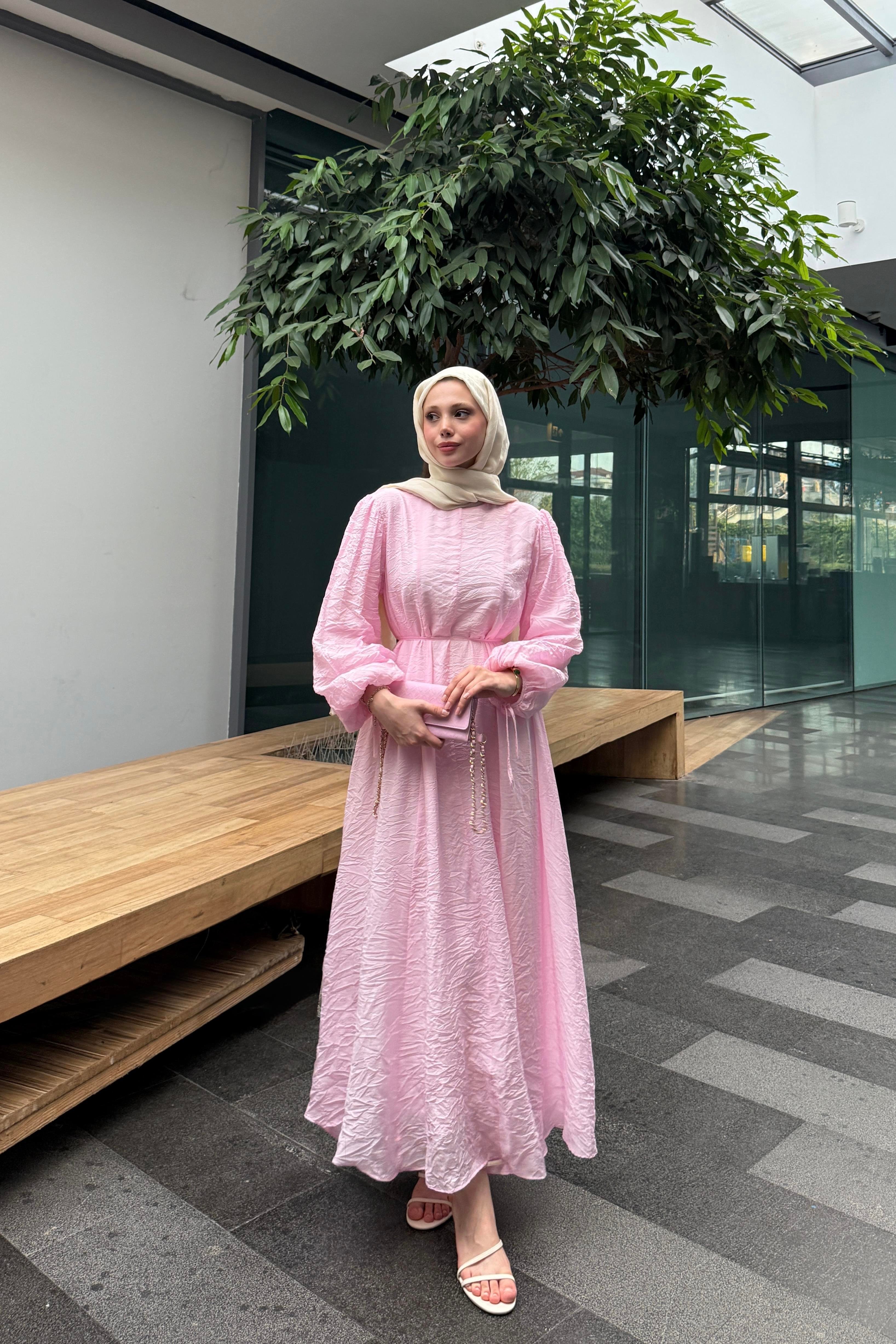 LUNA ELBİSE - PEMBE