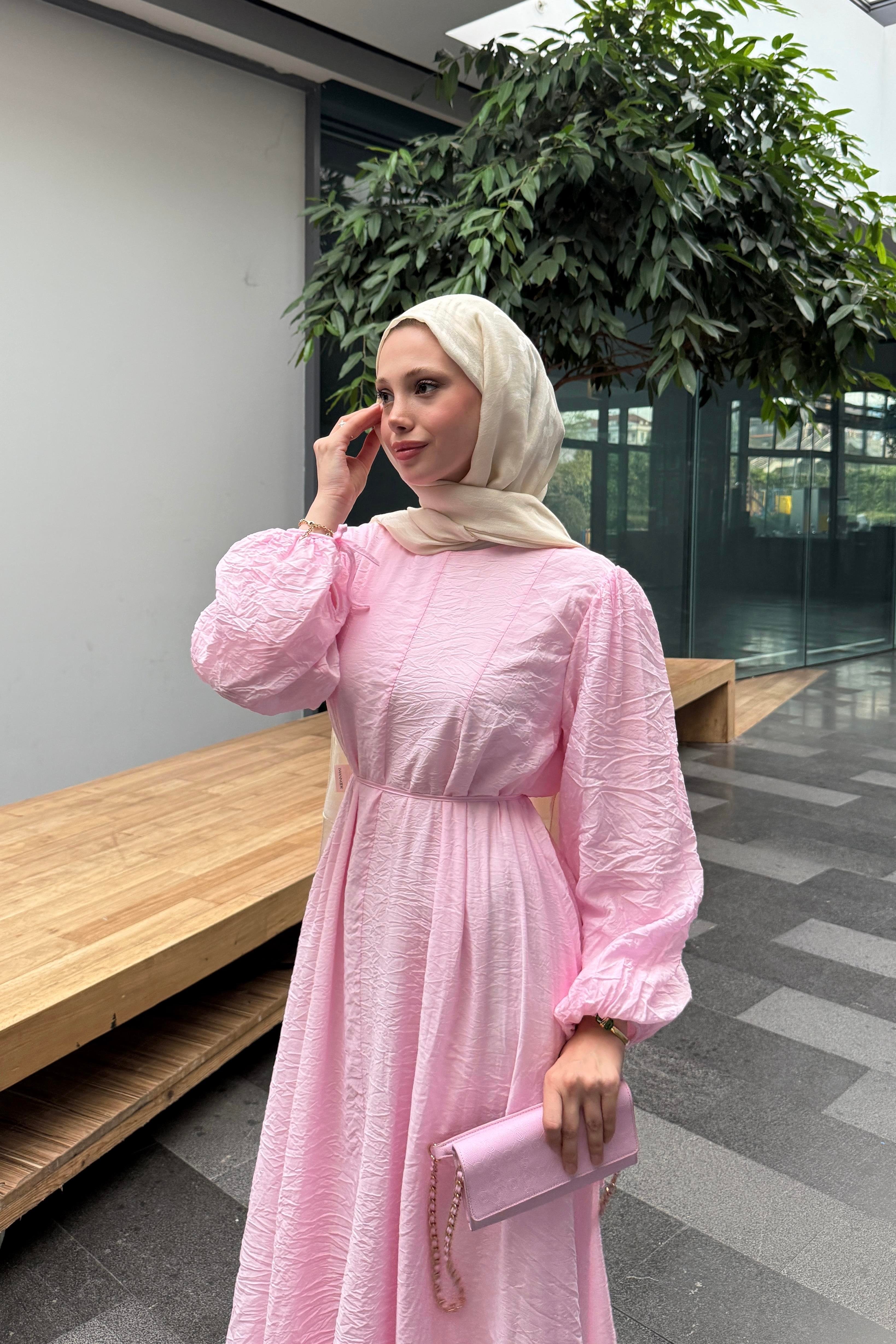 LUNA ELBİSE - PEMBE