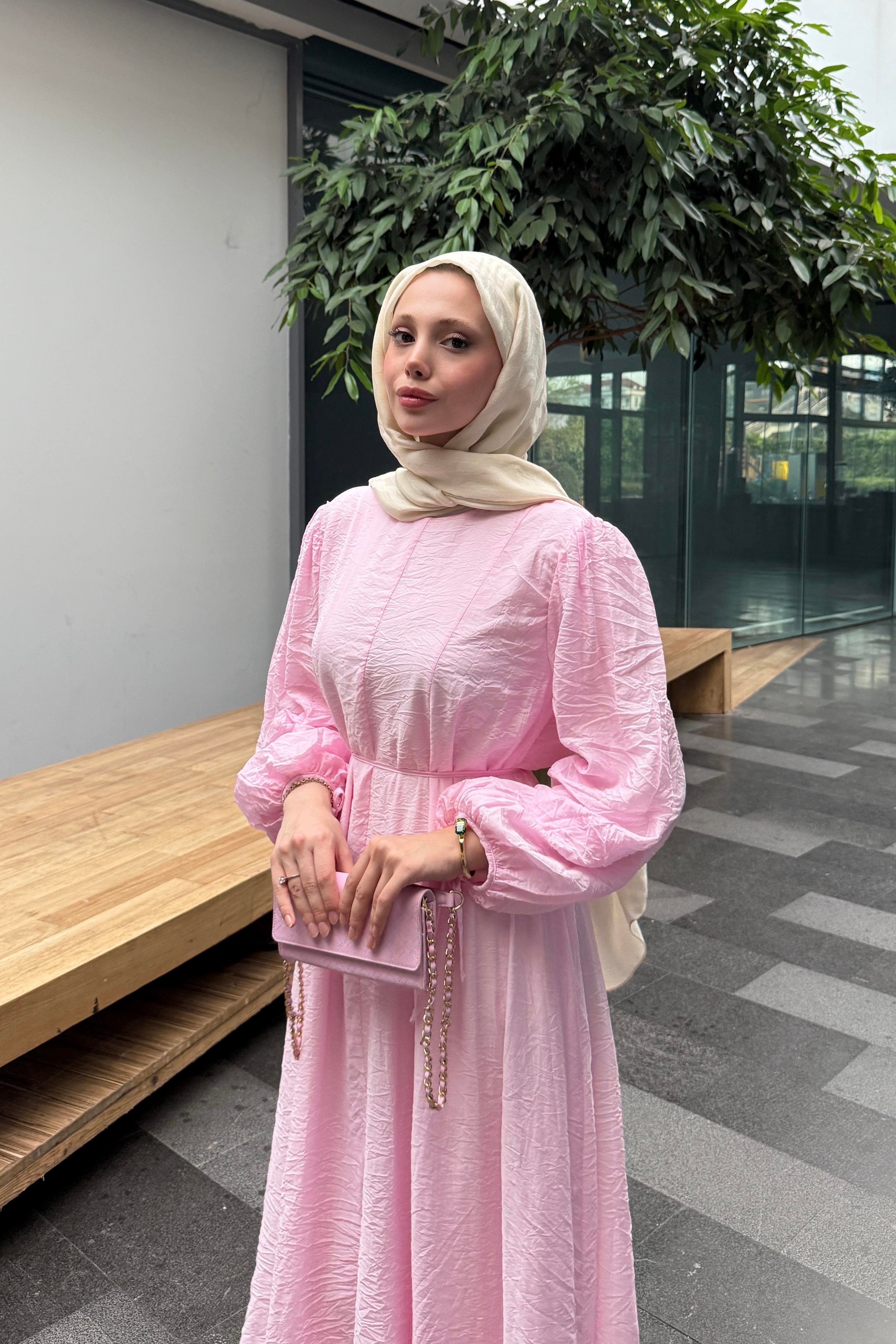 LUNA ELBİSE - PEMBE