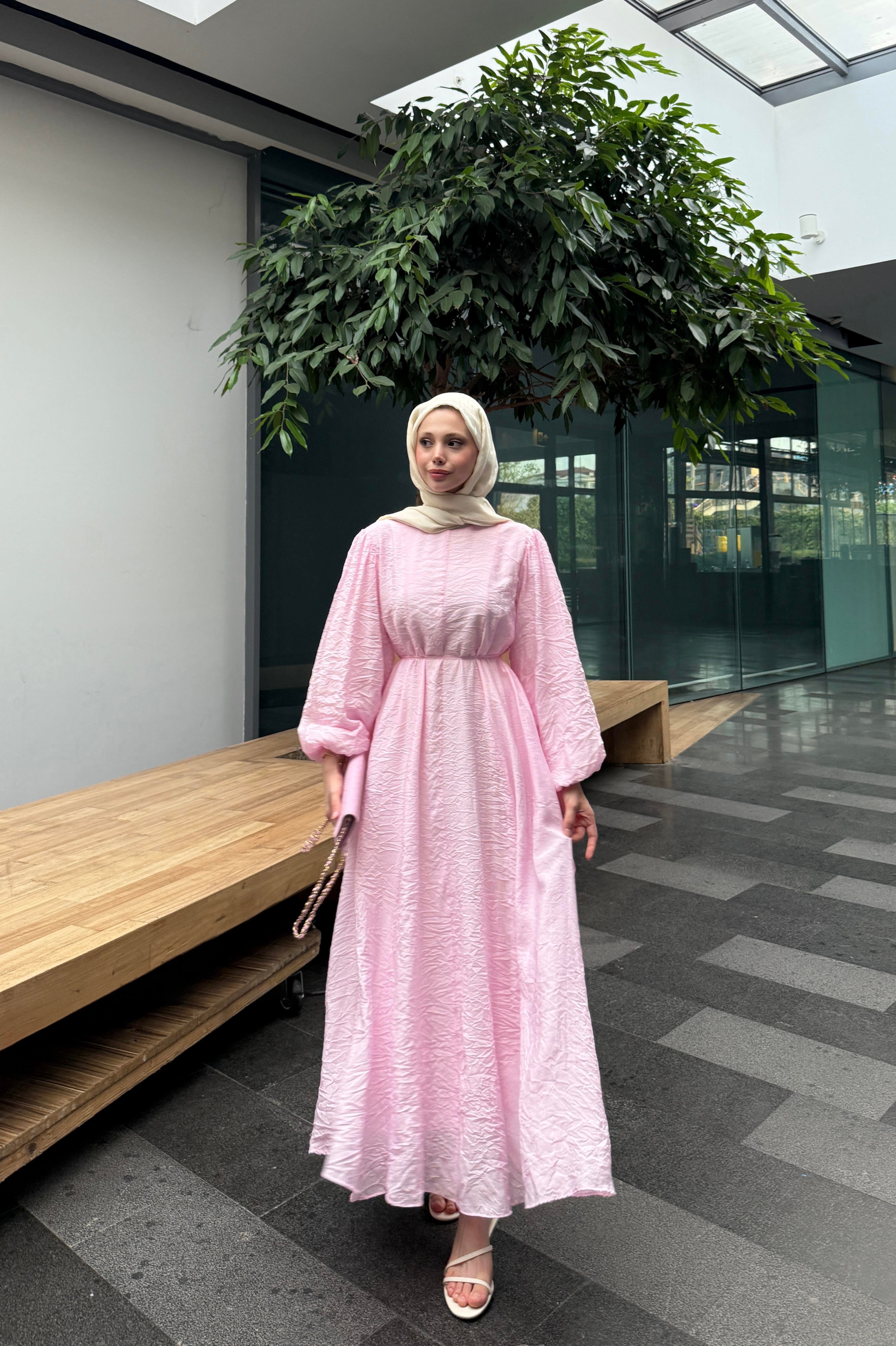 LUNA ELBİSE - PEMBE