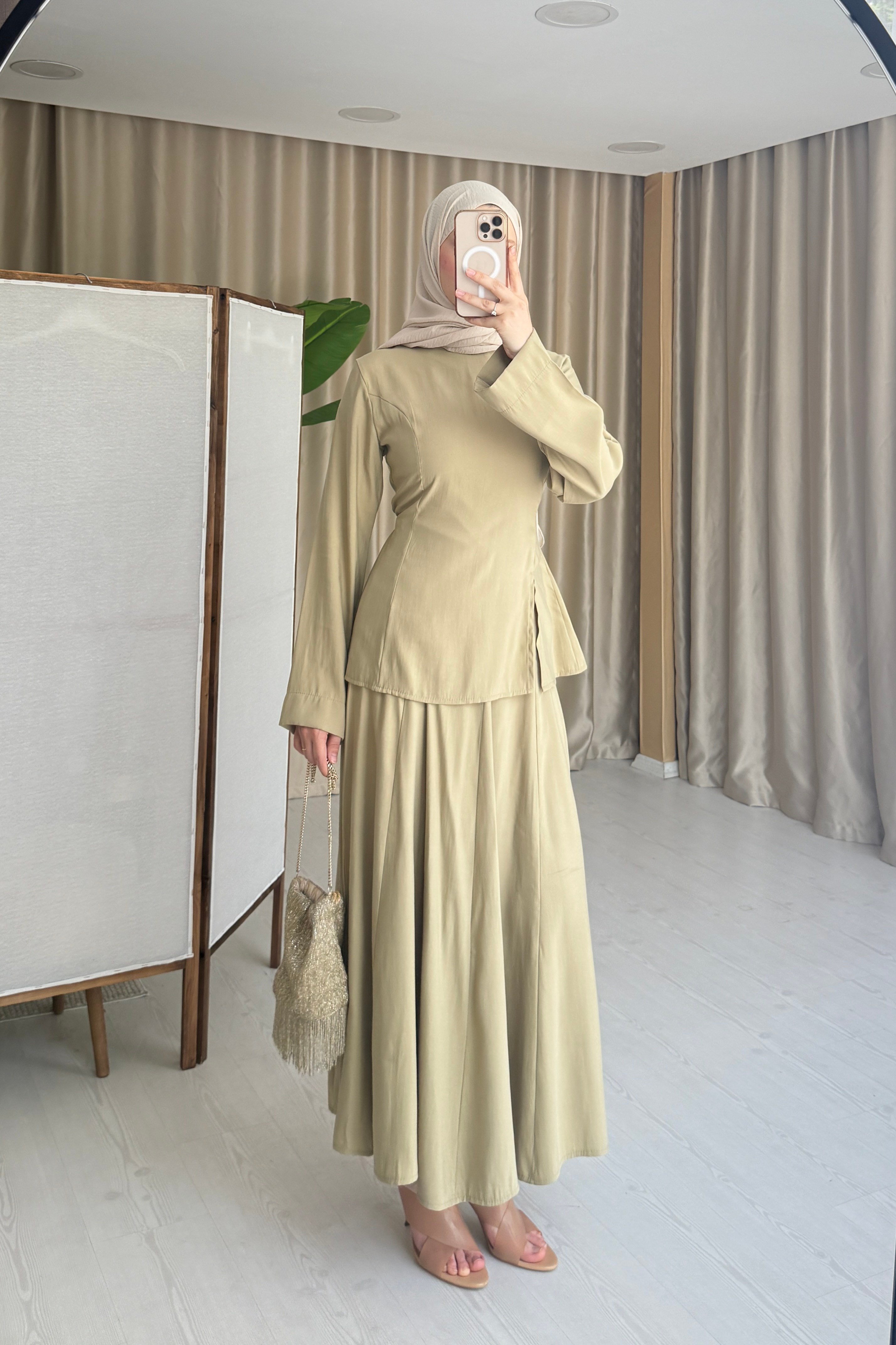 PEPLUM ETEKLİ TAKIM - ÇAĞLA