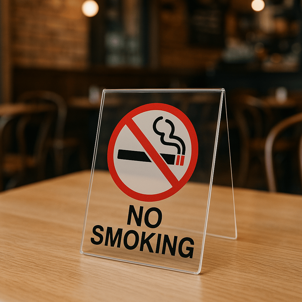 No-Smoking Baskılı Stand 