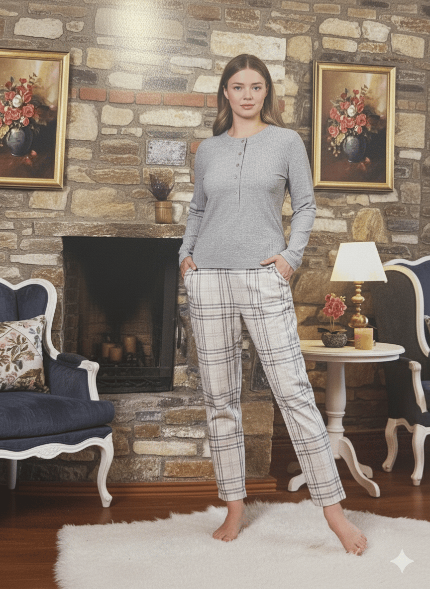 Aqua Kadın Grimelanj Pijama Takım