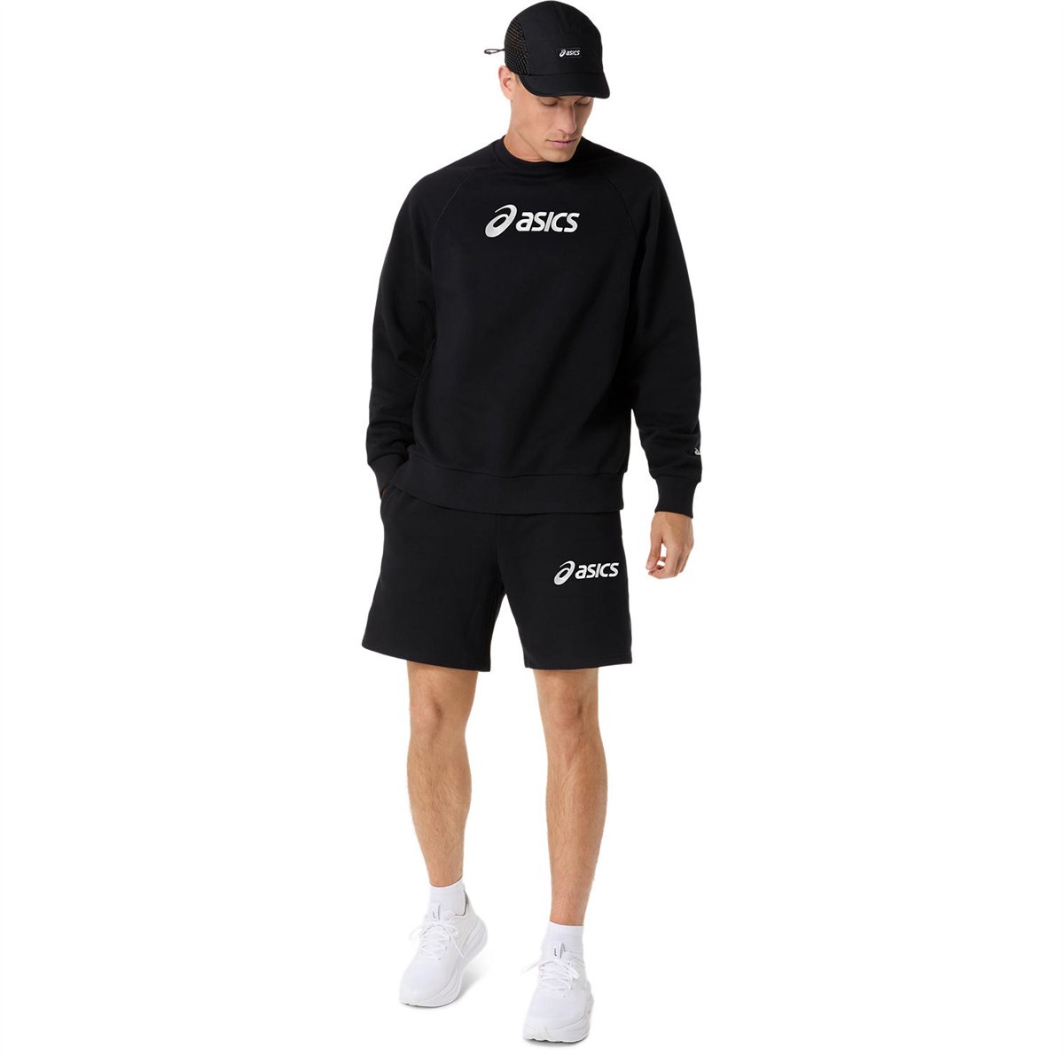 ASICS LOGO FLEECE CREW-NECK TOP