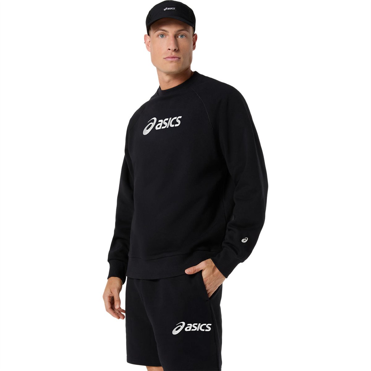 ASICS LOGO FLEECE CREW-NECK TOP