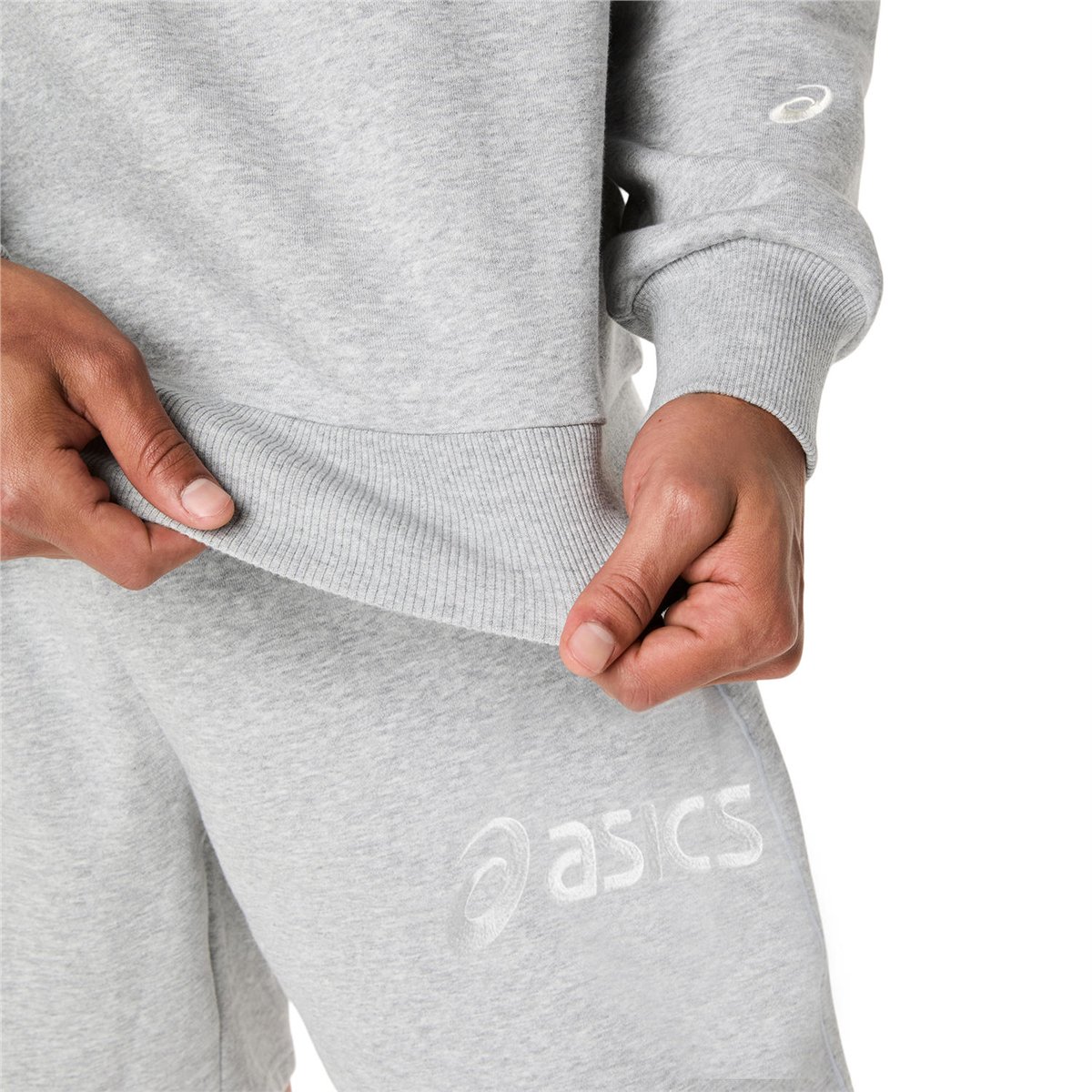 ASICS LOGO FLEECE CREW-NECK TOP