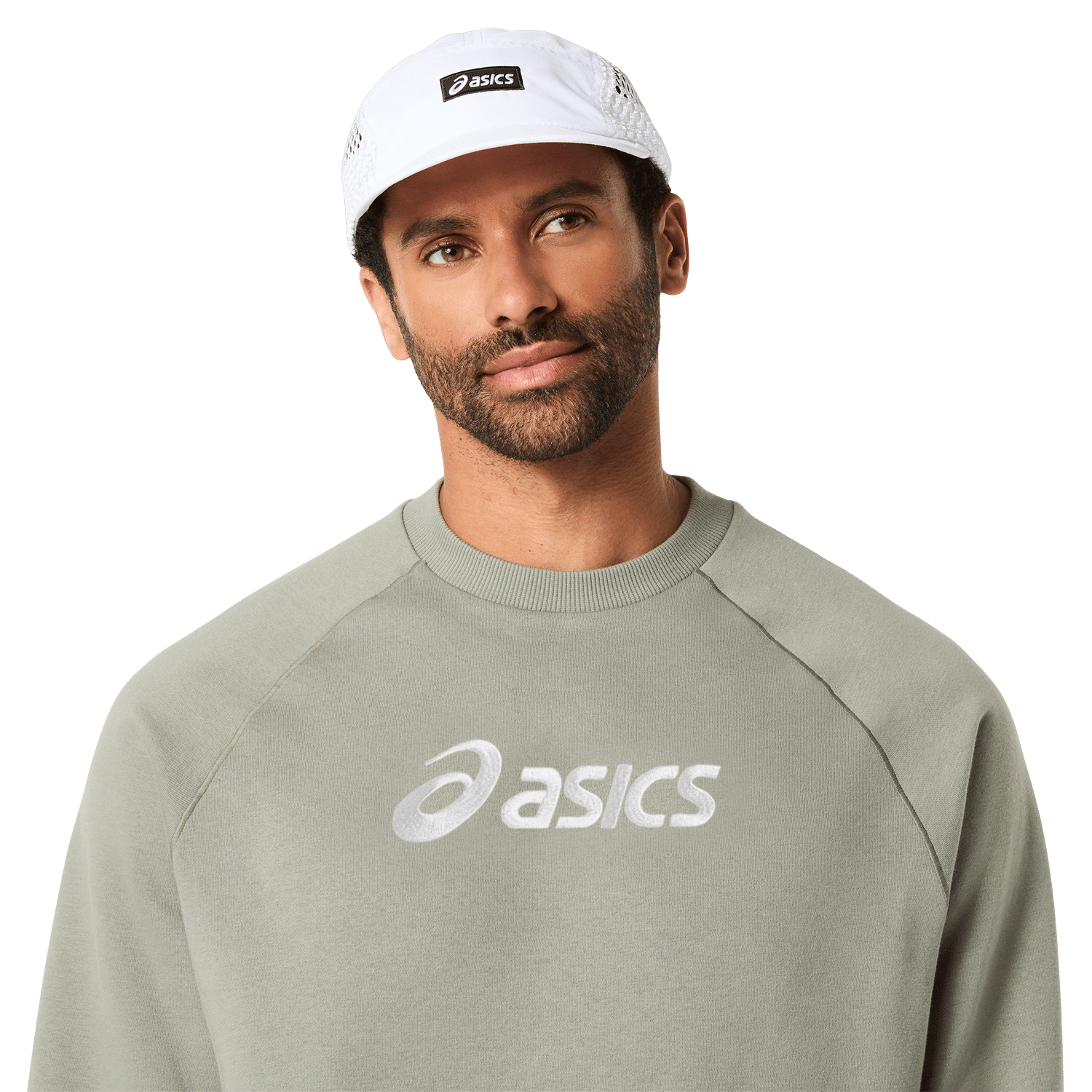 ASICS LOGO FLEECE CREW-NECK TOP