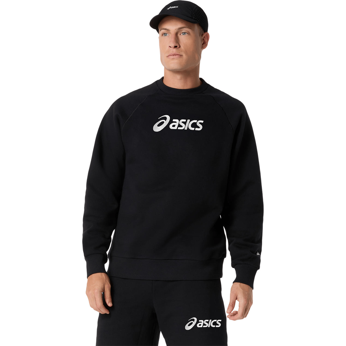 ASICS LOGO FLEECE CREW-NECK TOP
