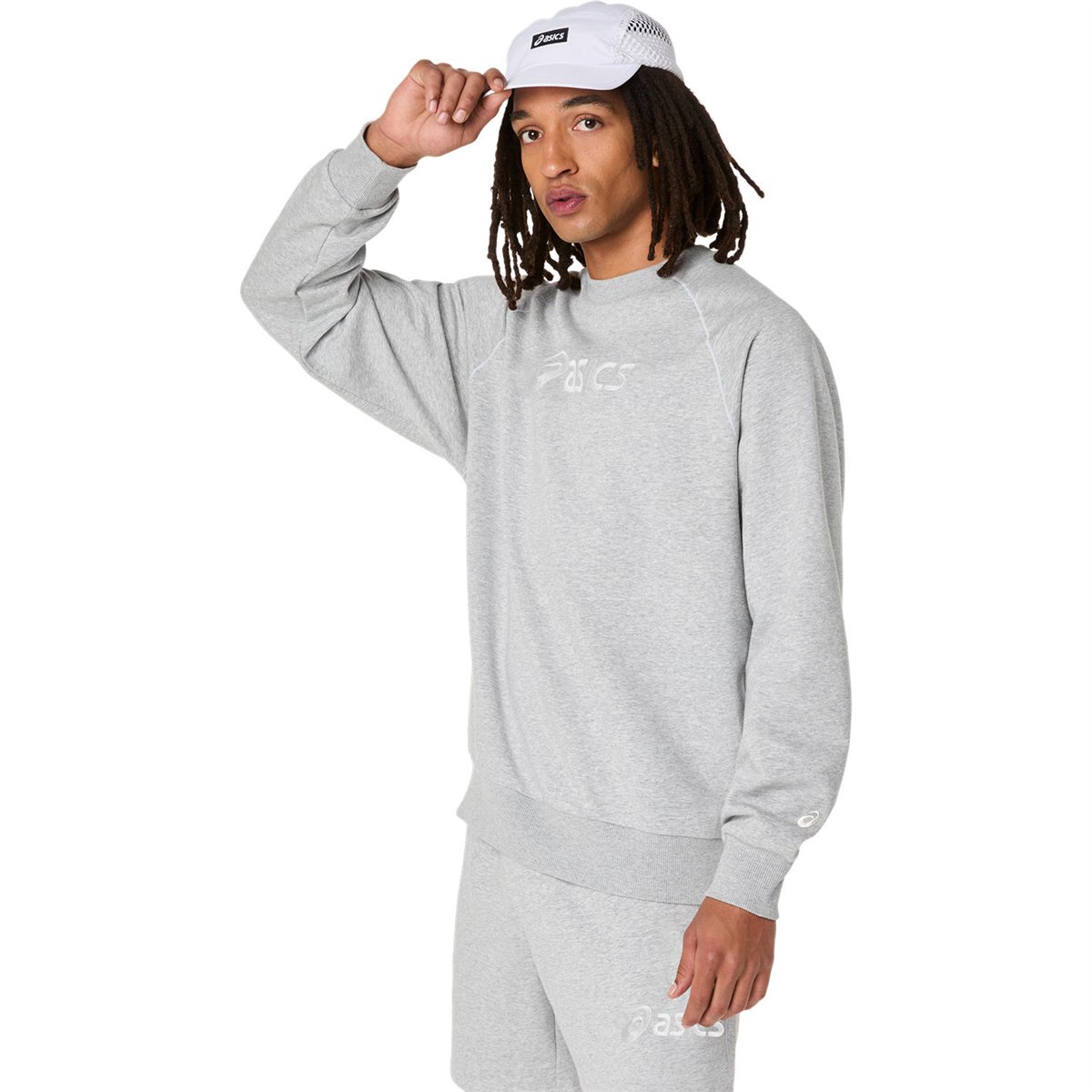 ASICS LOGO FLEECE CREW-NECK TOP