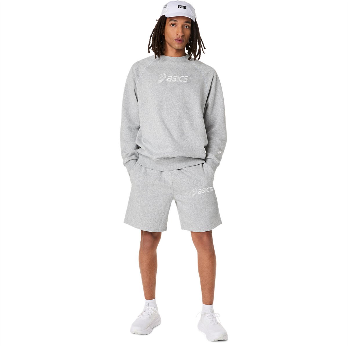 ASICS LOGO FLEECE CREW-NECK TOP