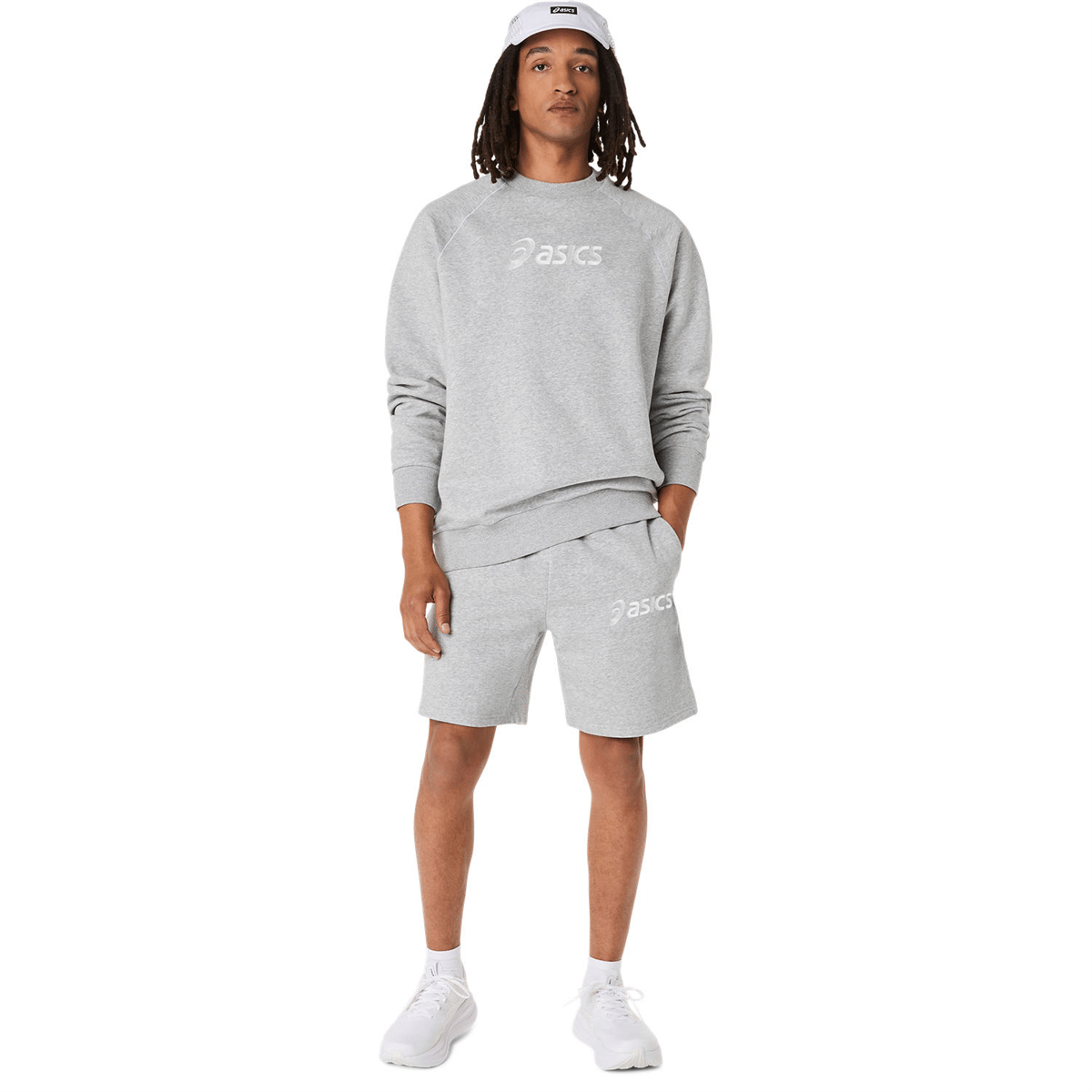 ASICS LOGO FLEECE CREW-NECK TOP