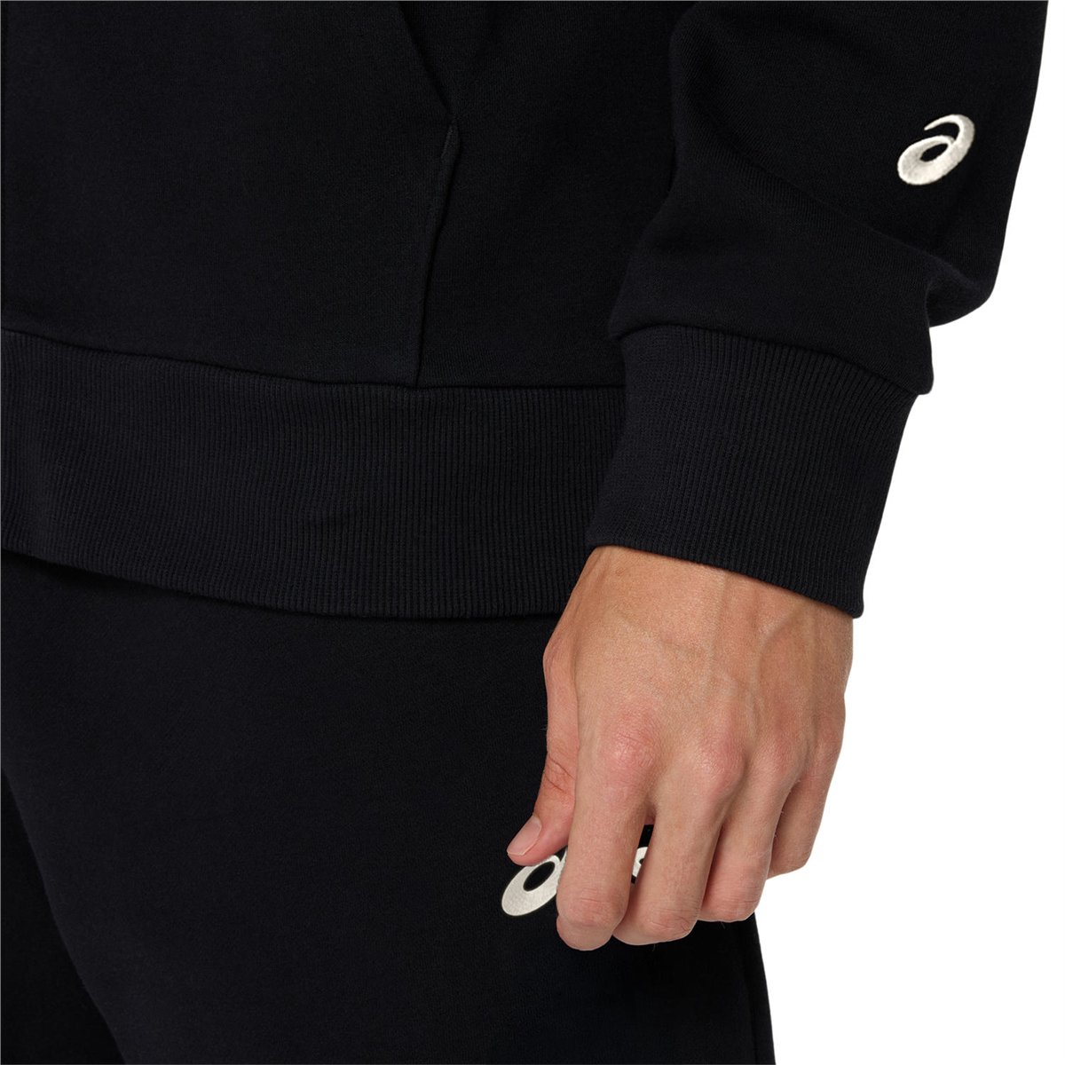 ASICS LOGO FLEECE FULL ZIP HOODIE