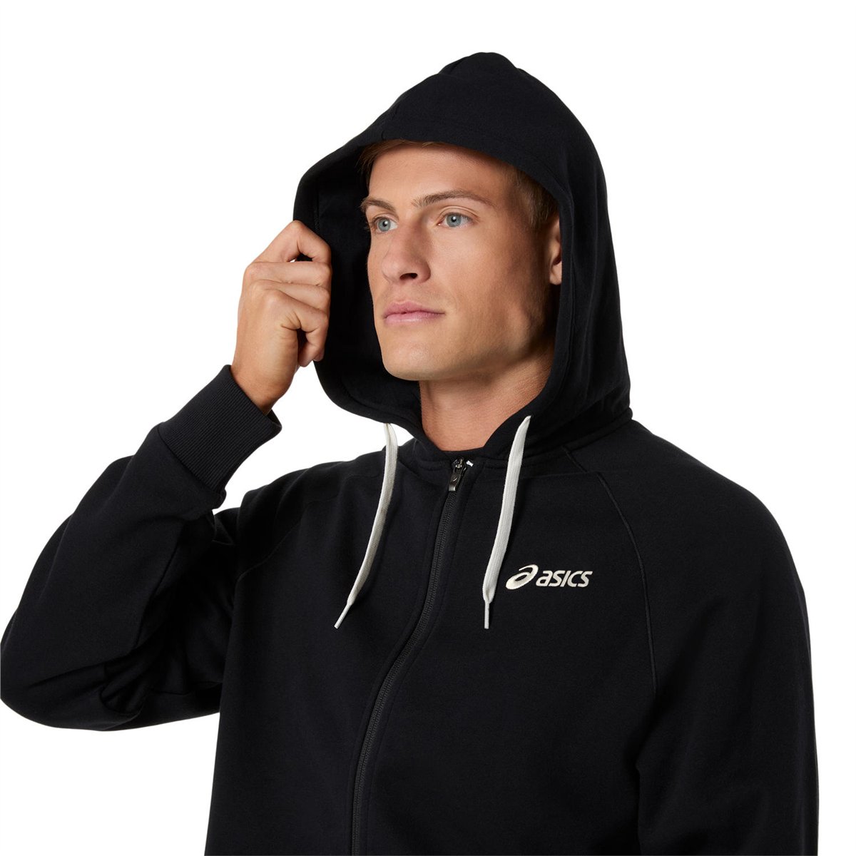 ASICS LOGO FLEECE FULL ZIP HOODIE