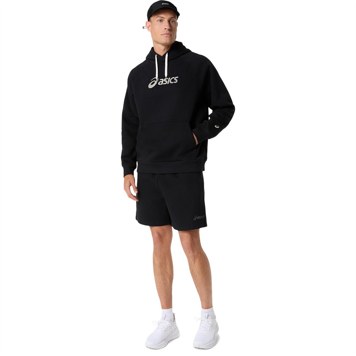 ASICS LOGO FLEECE PULLOVER HOODIE