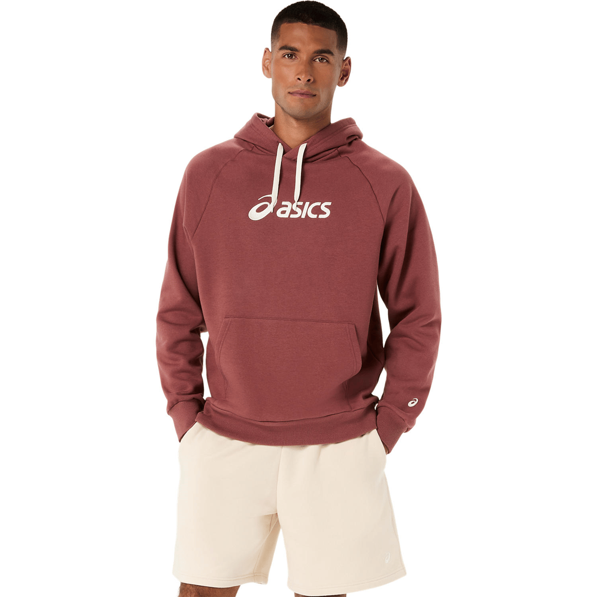 ASICS LOGO FLEECE PULLOVER HOODIE