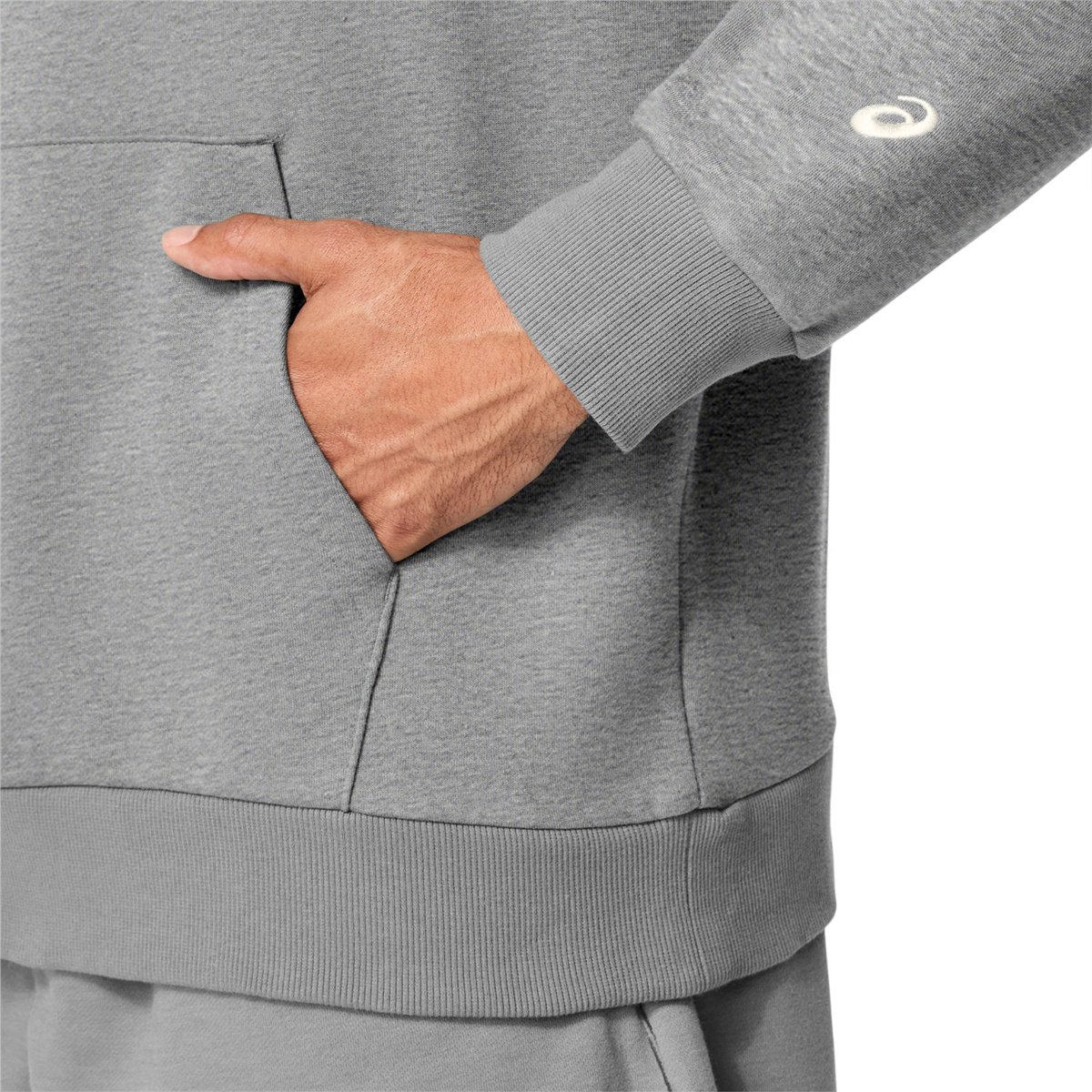 ASICS LOGO FLEECE PULLOVER HOODIE
