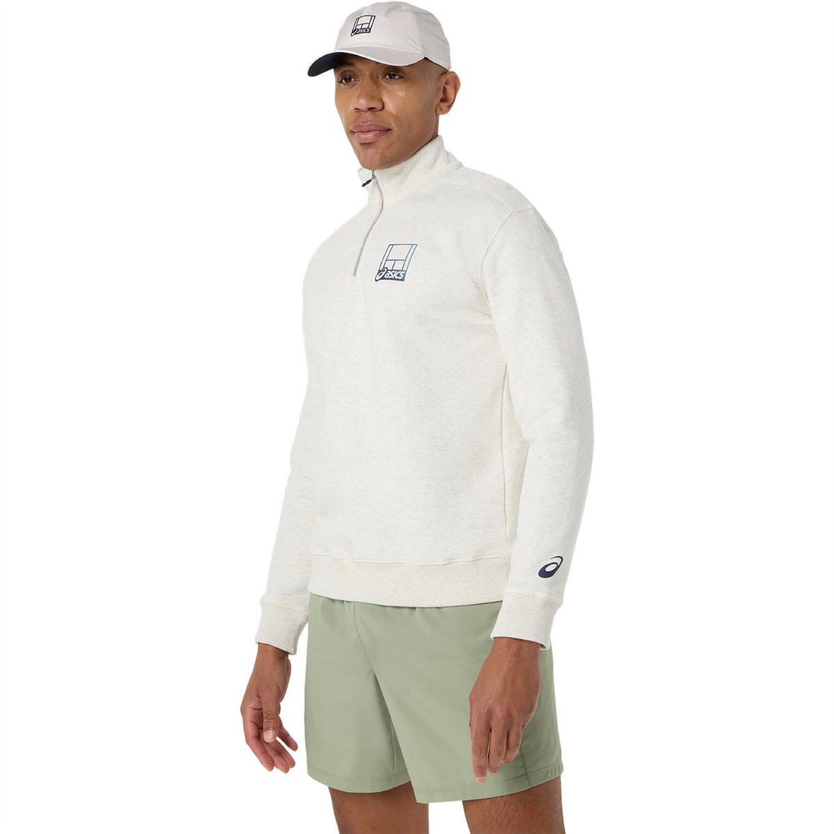 COURT CORE GRAPHIC HALF ZIP SWEATSHIRT