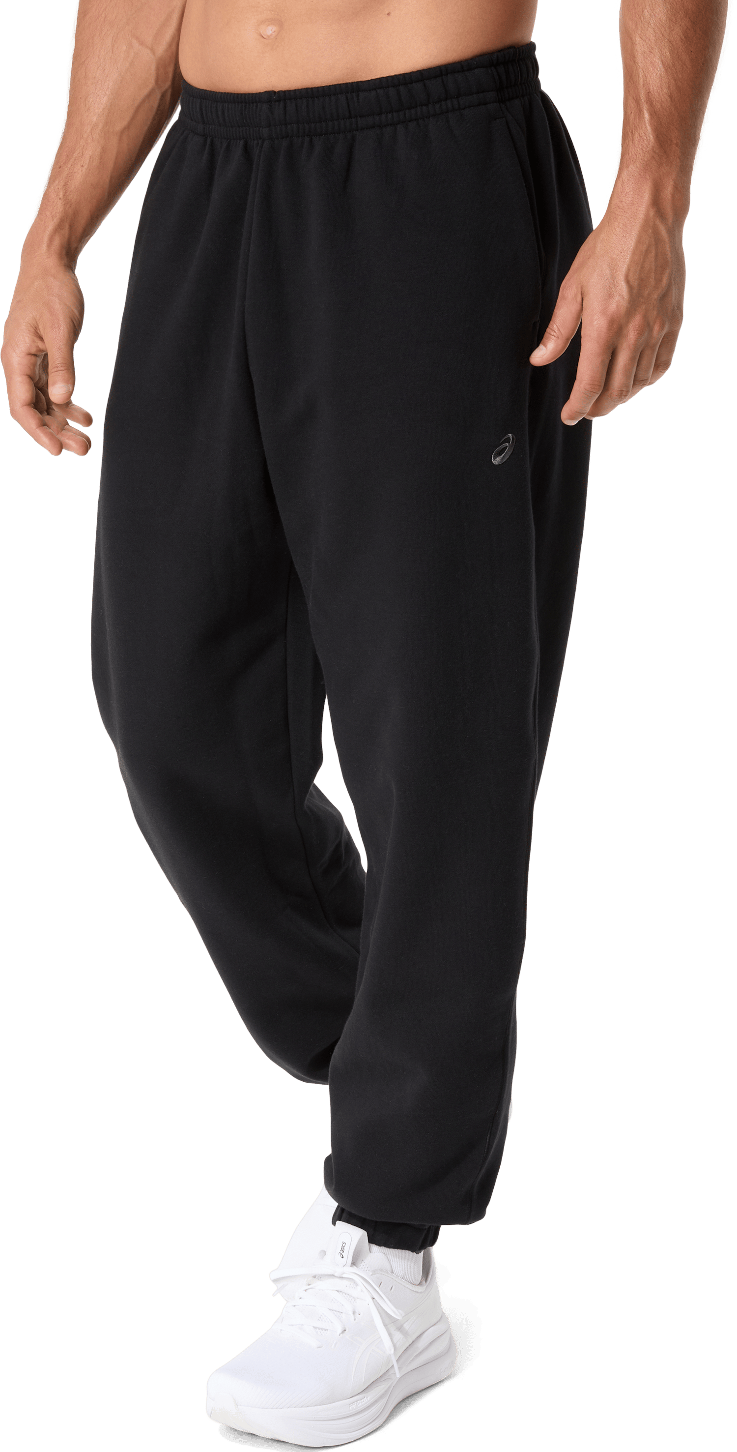 FLEECE RELAXED PANT Siyah Erkek Antrenman Pantolonu