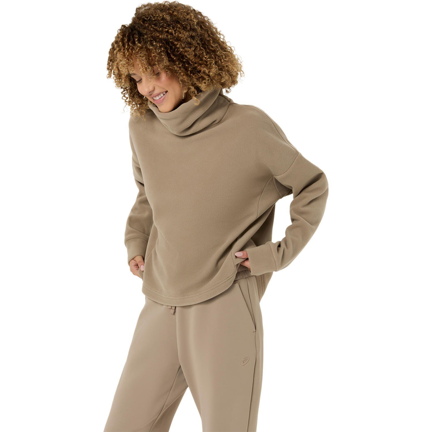 NAGINO REFINED TEXTURE FLEECE TOP