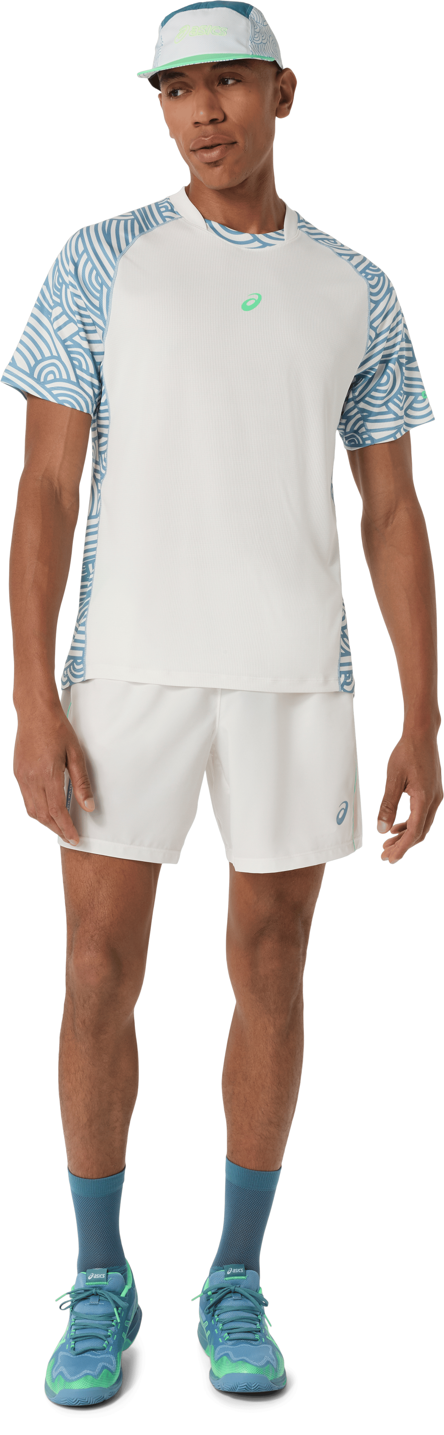 PADEL COURT ALL OVER PRINT SS TOP