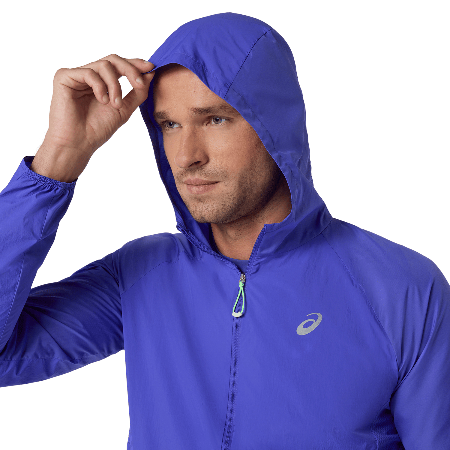 ROAD PACKABLE JACKET Mavi Erkek Koşu Spor Ceket