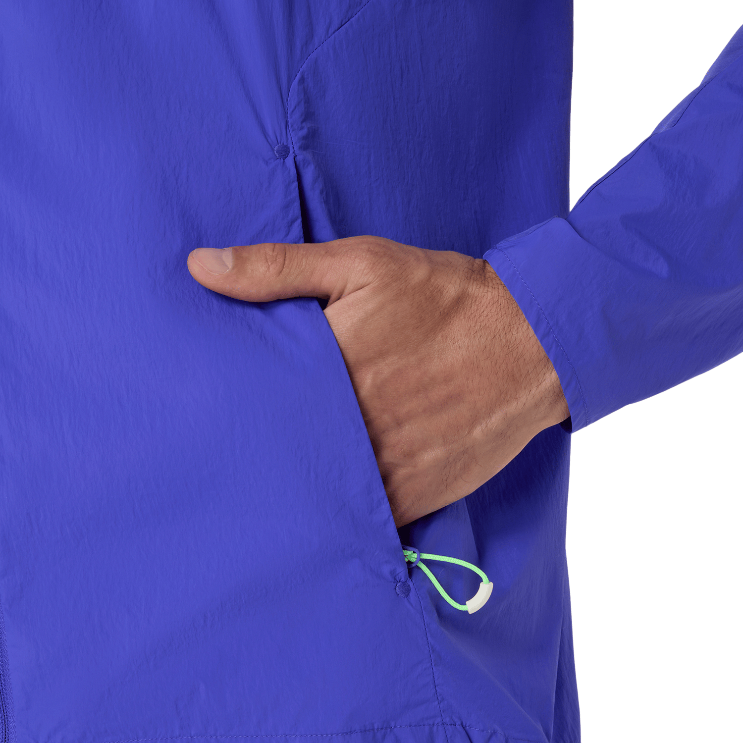 ROAD PACKABLE JACKET Mavi Erkek Koşu Spor Ceket