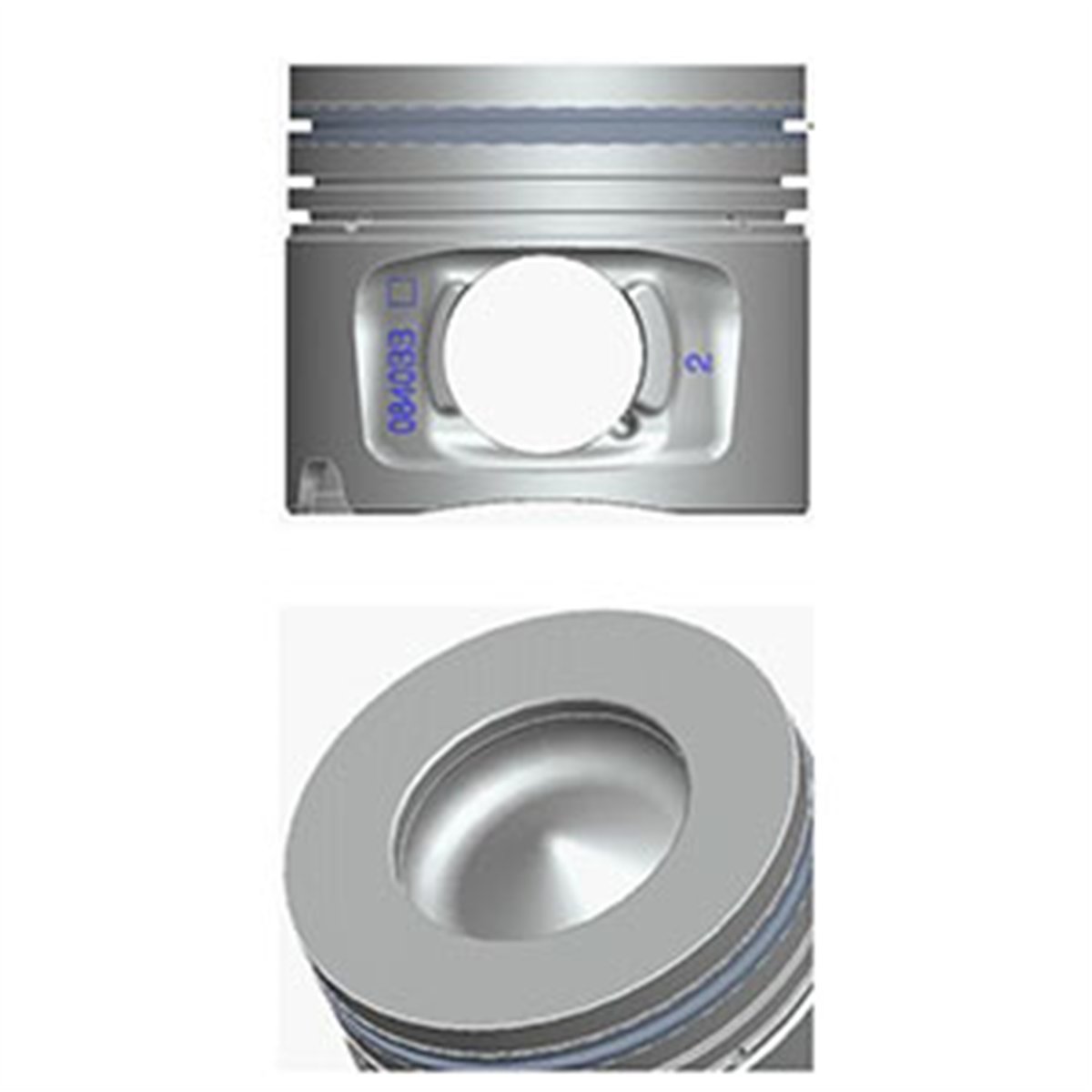 BMW E87-E46-E90-E91-E60-E61-E65-E66-X3 E83-X5 E53 2003-2011 PISTON+SEGMAN 11247790515