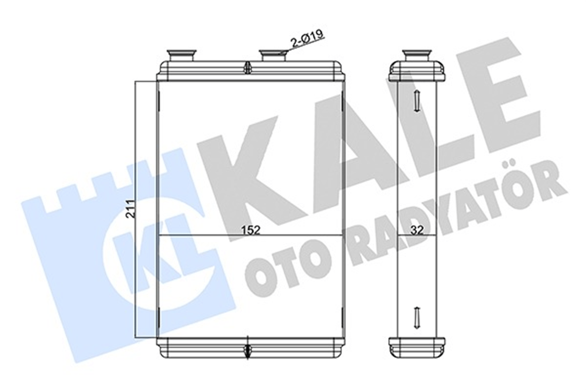FIAT DOBLO / DOBLO MPV / IDEA / PUNTO 2001-2009 KALORIFER RADYATÖRÜ 46722928