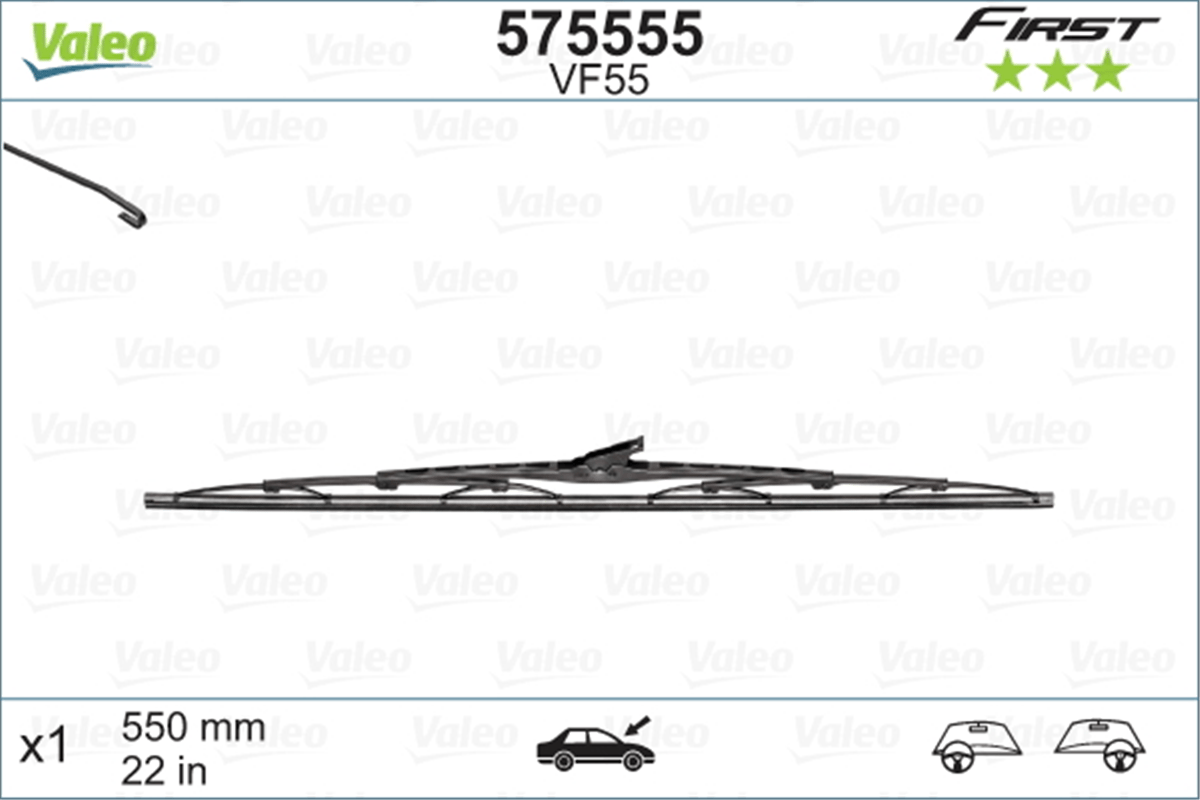 FIAT VALEO VAL 575555 SILECEK SÜPÜRGESI ÖN 00-
