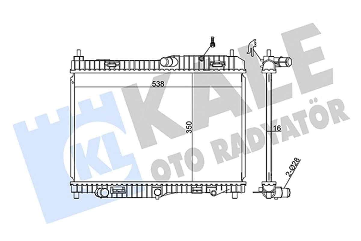FORD FIESTA 2008-2012 SU RADYATÖRÜ 8V51 8005 FD