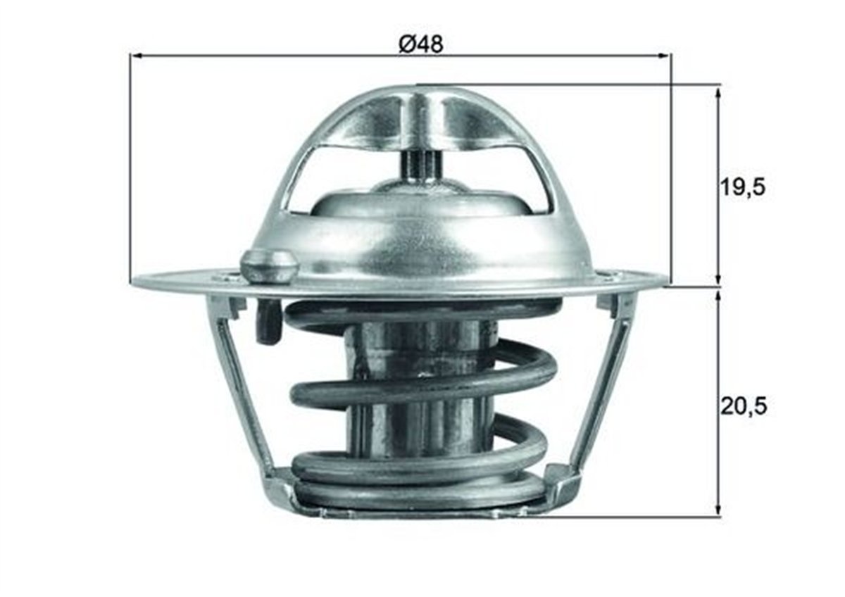 FORD FOCUS/FIESTA 1995-2004 TERMOSTAT 96MM 8575 A1A