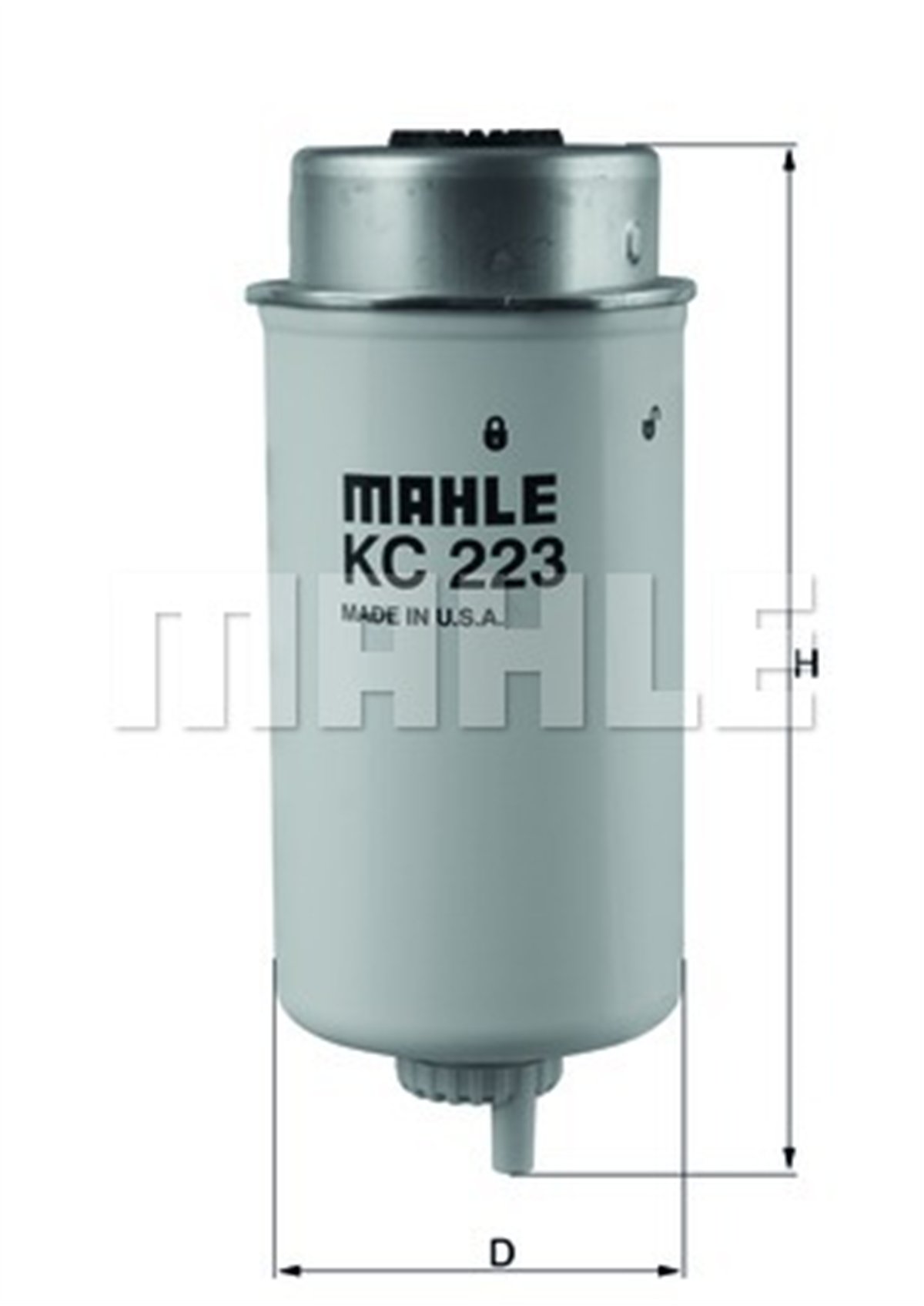 FORD MAHLE MHL KC223 YAKIT FILTRESI 06- TRANSIT V347 2.2 TDCI