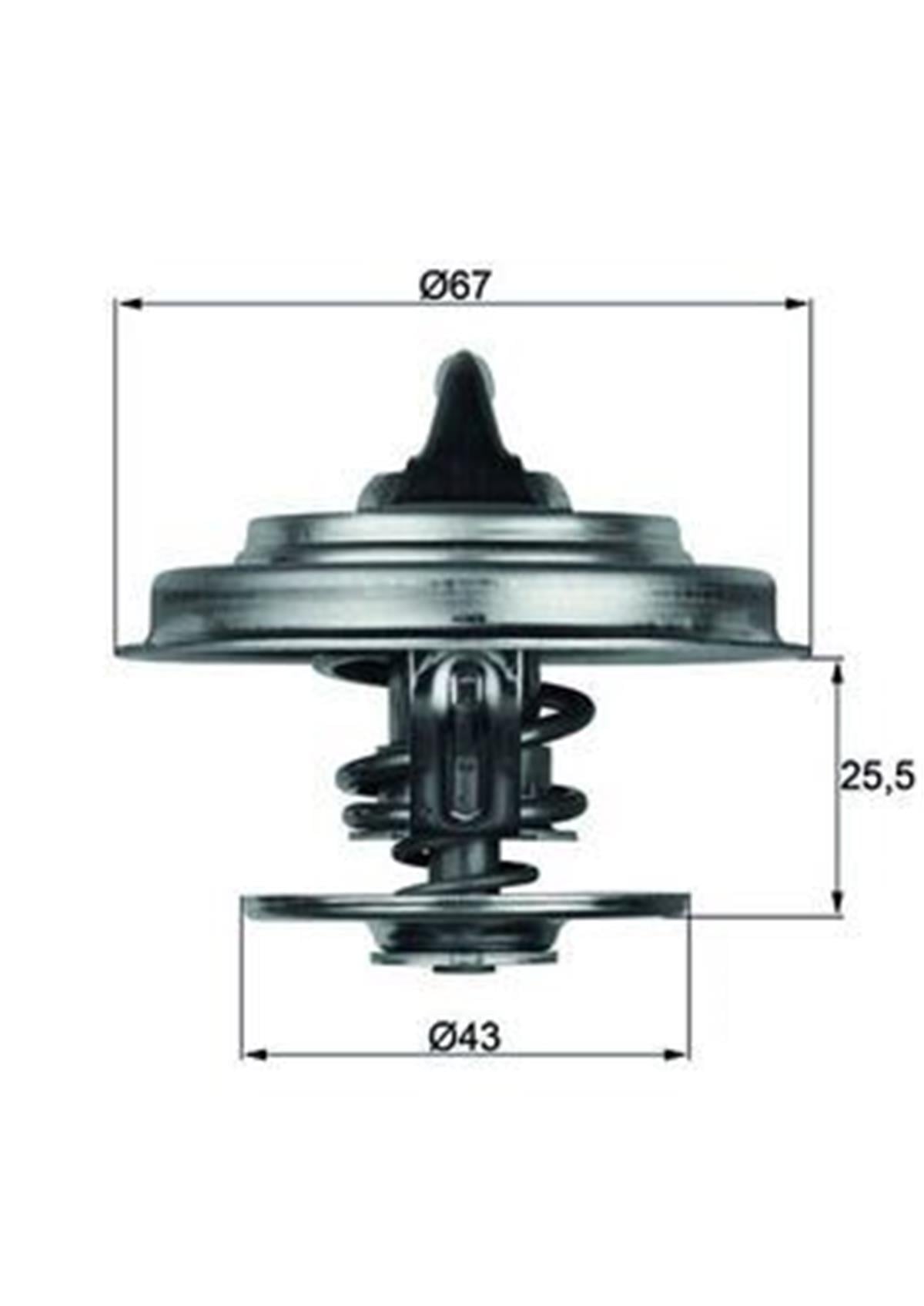 MERCEDES BEHR-T BH TX1887D TERMOSTAT 75-