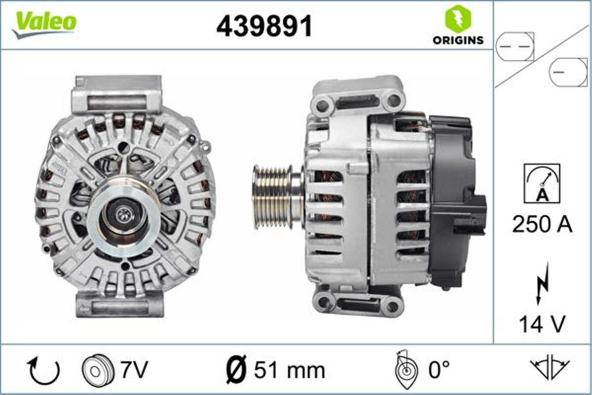 MERCEDES VALEO VAL 439891 ALTERNATÖR 12- W166 M642