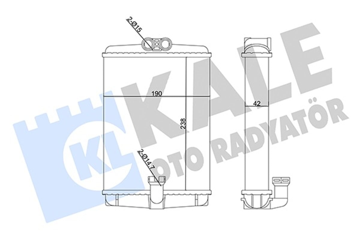 MERCEDES W202-208-210 1994-2002 KALORIFER RADYATÖRÜ A2108300661