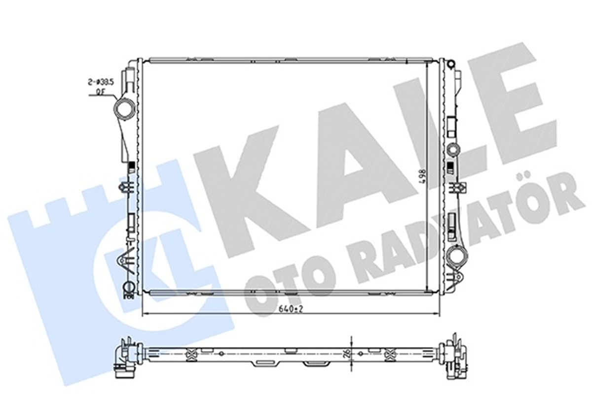 MERCEDES W213-222-X253-238-447-VITO 2013 SONRASI SU RADYATÖRÜ A0995003303
