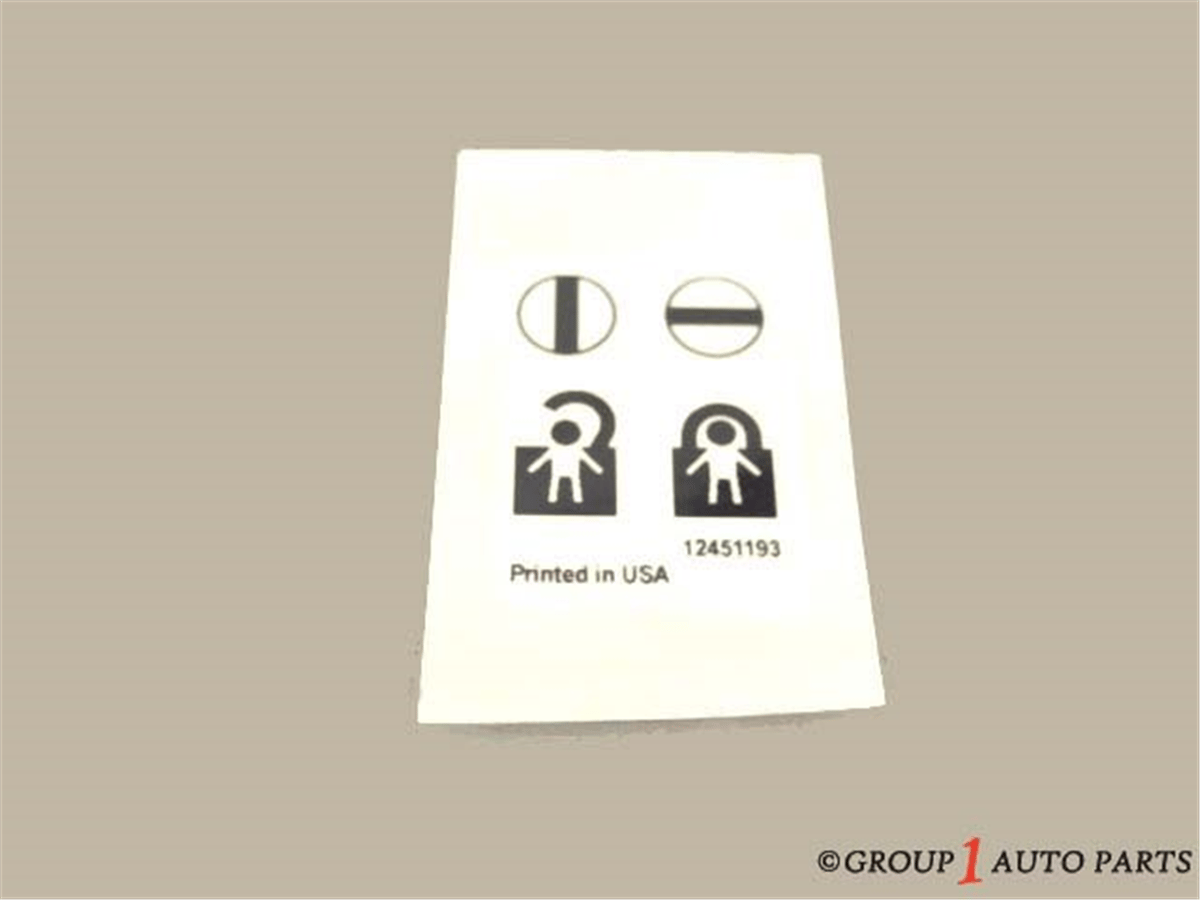 PSA 1997-2000 KAPI ETIKETI