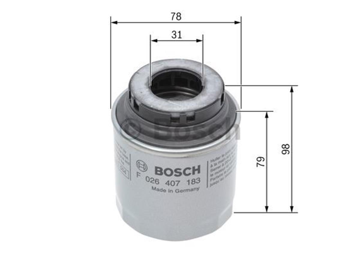 VW BOSCH BCH F026407183 YAG FILTRESI 10-