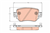 VW CADDY-SHARAN-A1-Q3 2015 SONRASI FREN BALATASI ARKA 2K5698451A