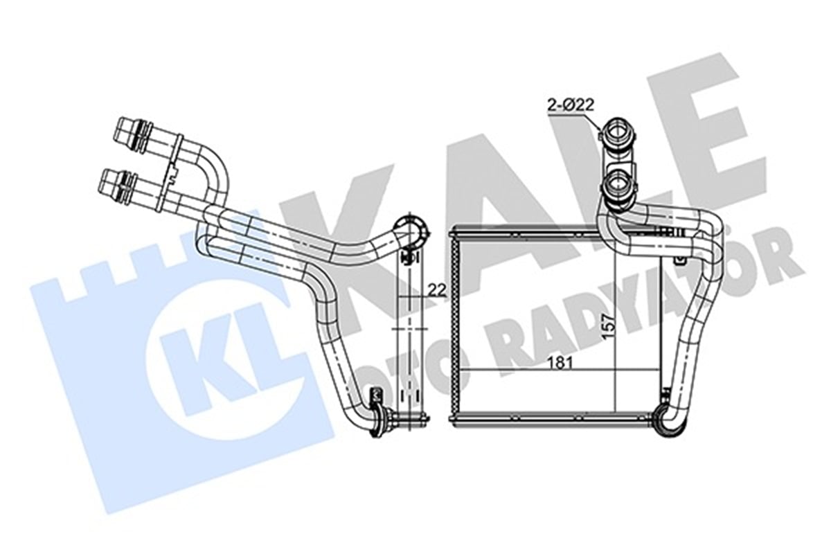 VW JETTA 2010 SONRASI KALORIFER RADYATÖRÜ 5C0819031